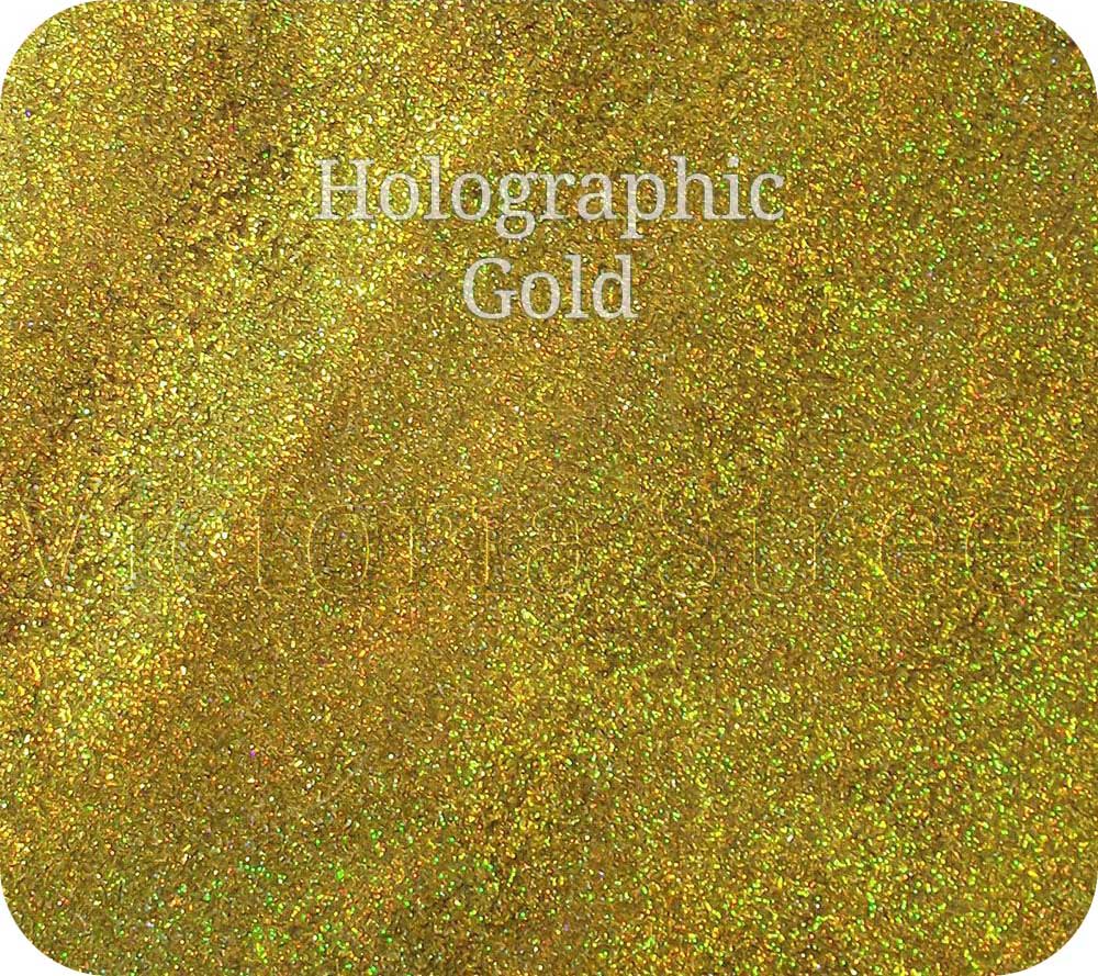 Fine Craft Glitter Holographic Gold 0.2mm Hex (0.008″)