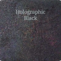 Fine Craft Glitter Holographic Black 0.2mm Hex (0.008″)